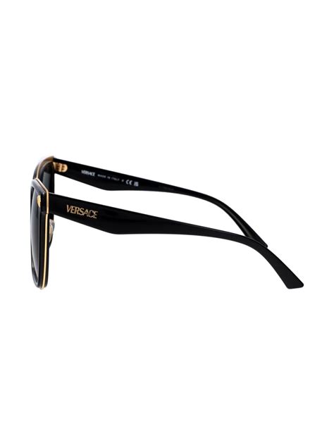 versace black square frames discontinued|Versace Eyewear 0VE2278D square.